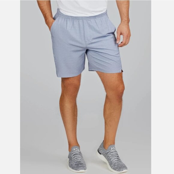 Tasc Performance Recess 7in 2-in-1 Shorts $68 in Light Gray Dash - Picture 2 of 8